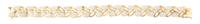 An 18 Karat Yellow Gold, Opal and Diamond Bracelet, 23.50 dwts.