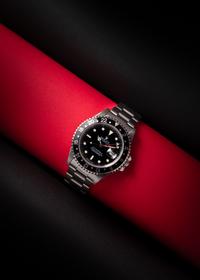 ROLEX, REF. 16710 STAINLESS STEEL 'OYSTER PERPETUAL GMT-MASTER II' WRISTWATCH, CIRCA 1993