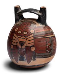 A Nazca Polychrome Stirrup Vessel