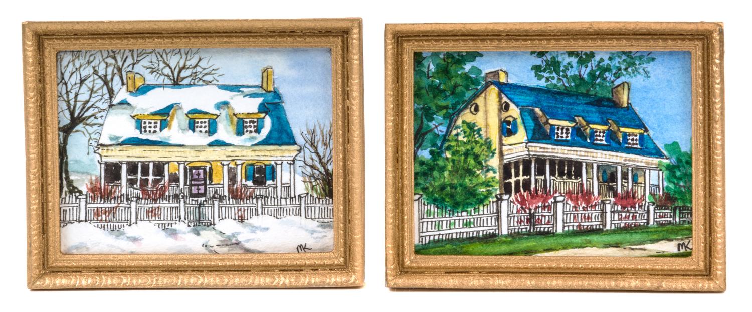 M. Kokenge, (20th Century), Houses, 1998 (two works)