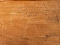 Two Paint Decorated Bentwood Bride's Boxes