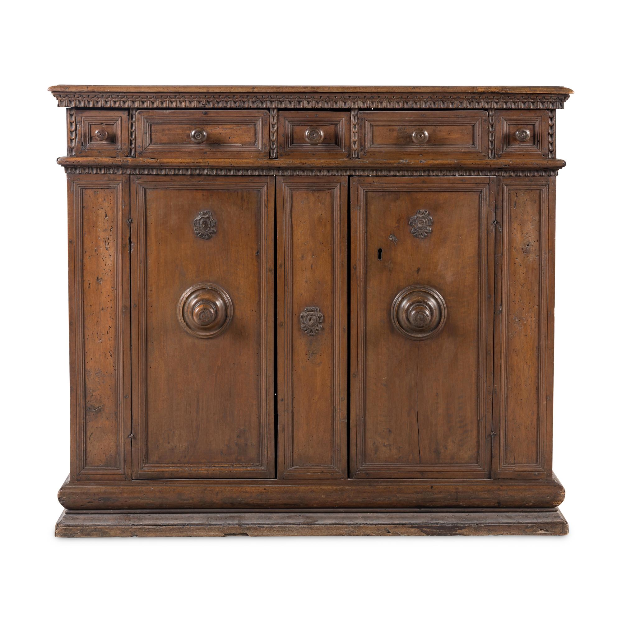 A Spanish Walnut Console Cabinet
