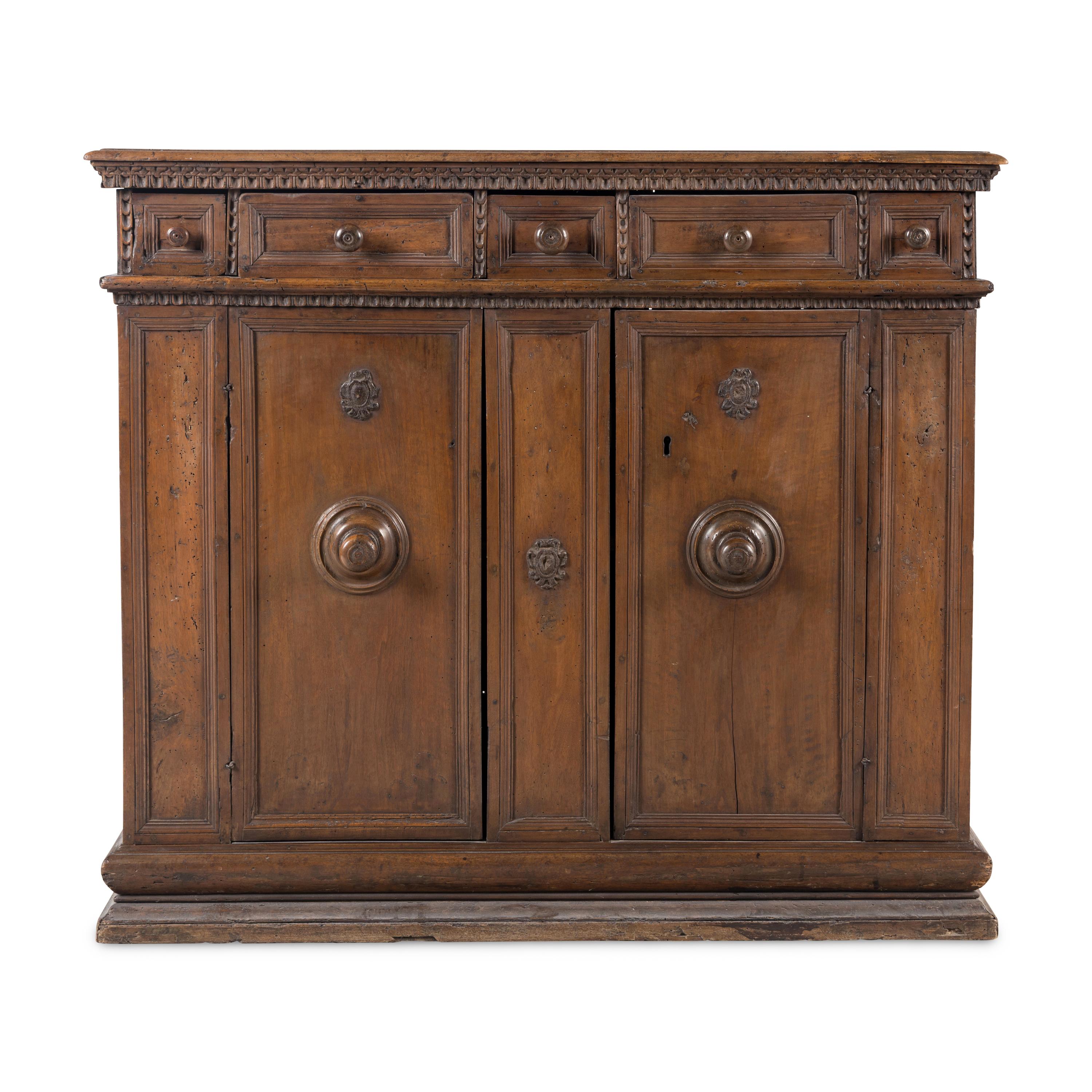 A Spanish Walnut Console Cabinet