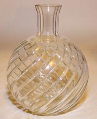 A Baccarat Glass Vase Height 7 inches. — SECOND HALF 20TH CENTURY