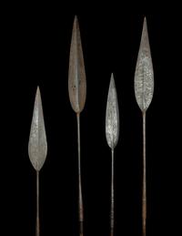 Four Maasai Warrior Spears