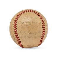 A 1941 Boston Red Sox Team Signed Autograph Baseball (Beckett Authentication Services Letter of Authenticity)