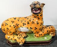 An Italian Ceramic Model of a Leopard — 20TH CENTURY