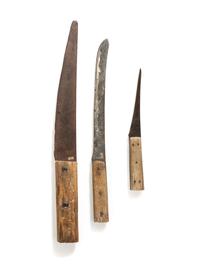 Heavily Resharpened Butcher Knives