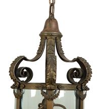 A Pair of Continental Bronze Hall Lanterns