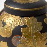A Wedgwood Auro Basalt Covered Potpourri Jar UK, circa 1885