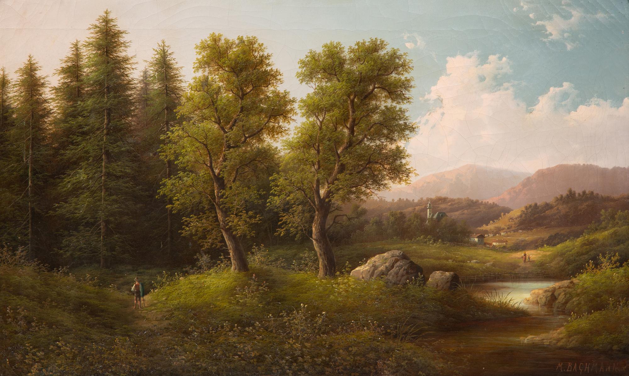 Landscape with Traveler