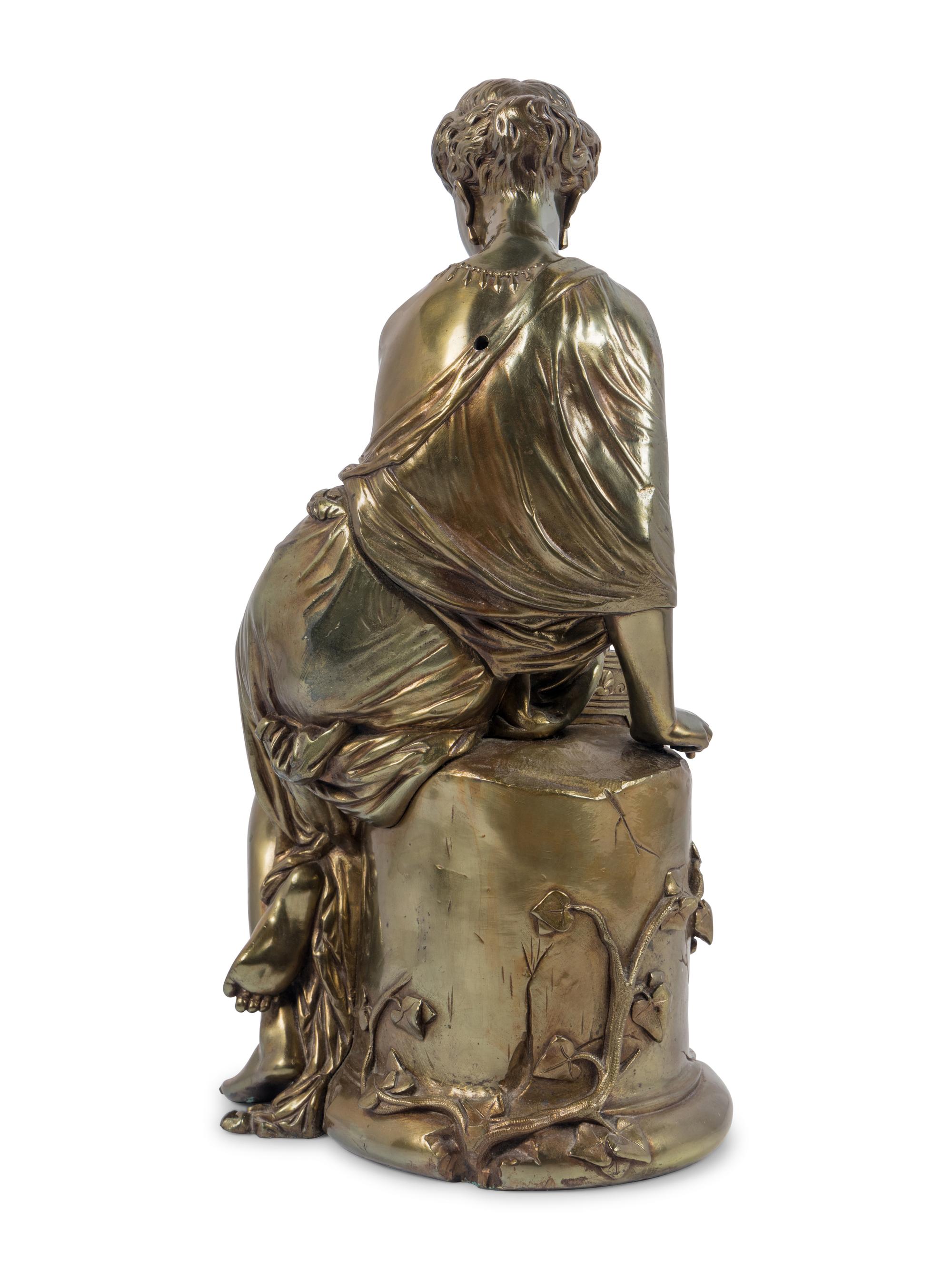 A French Gilt Bronze Figure of Pandore After Jean Jules Salmson (French, 1823-1902)