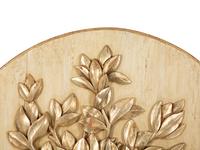 A Carved Walnut Oval Boiserie Panel by Jerry Pair, Atlanta