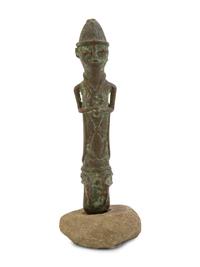 A Benin Bronze Figure