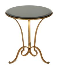 A Gilt Iron and Marble Side Table