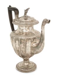 A Danish Silver Coffee Pot