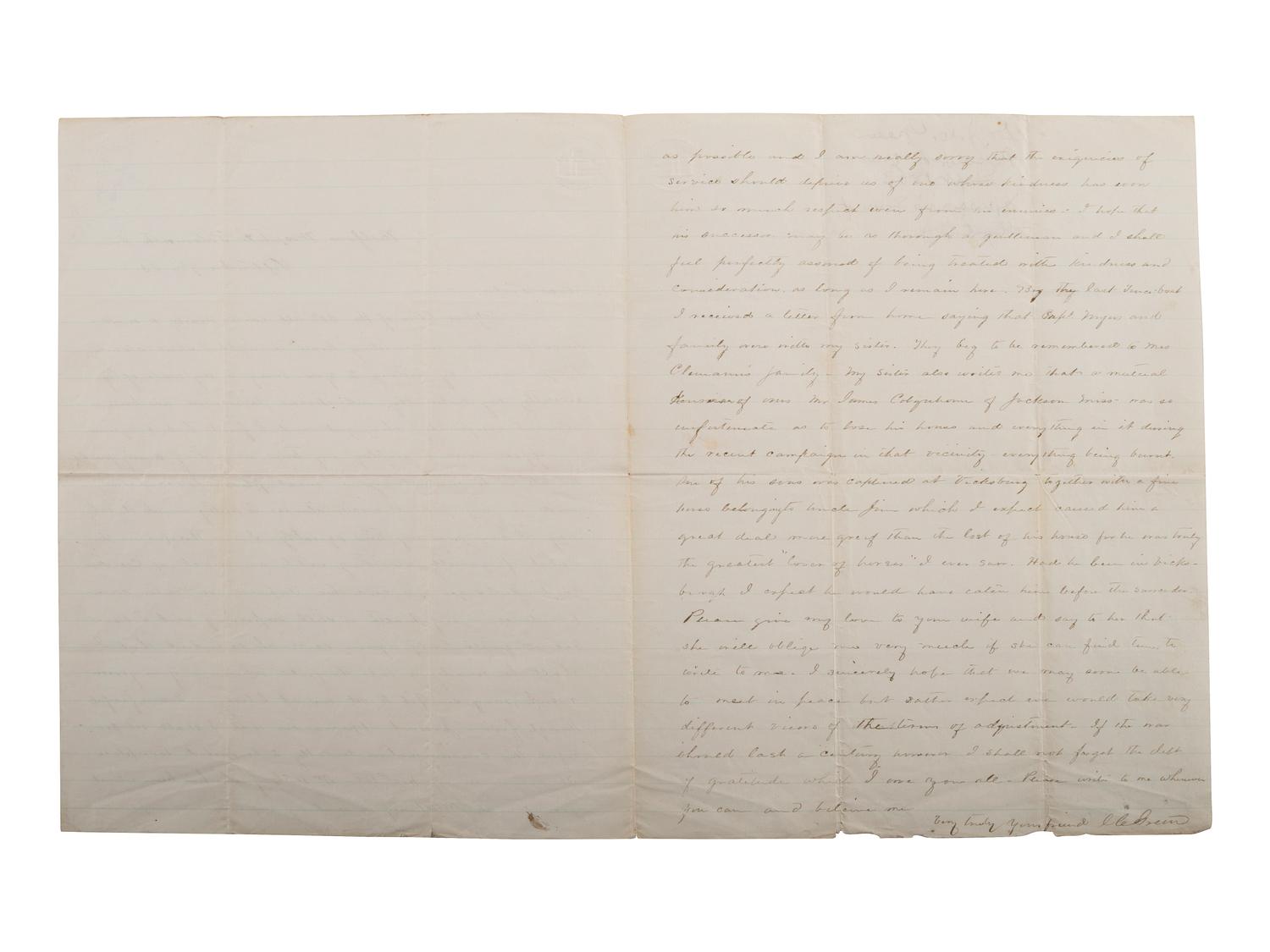 [MILITARIA] 19th c. docs and imprints incl. Civil War content from Estate of Carroll J. Delery III.