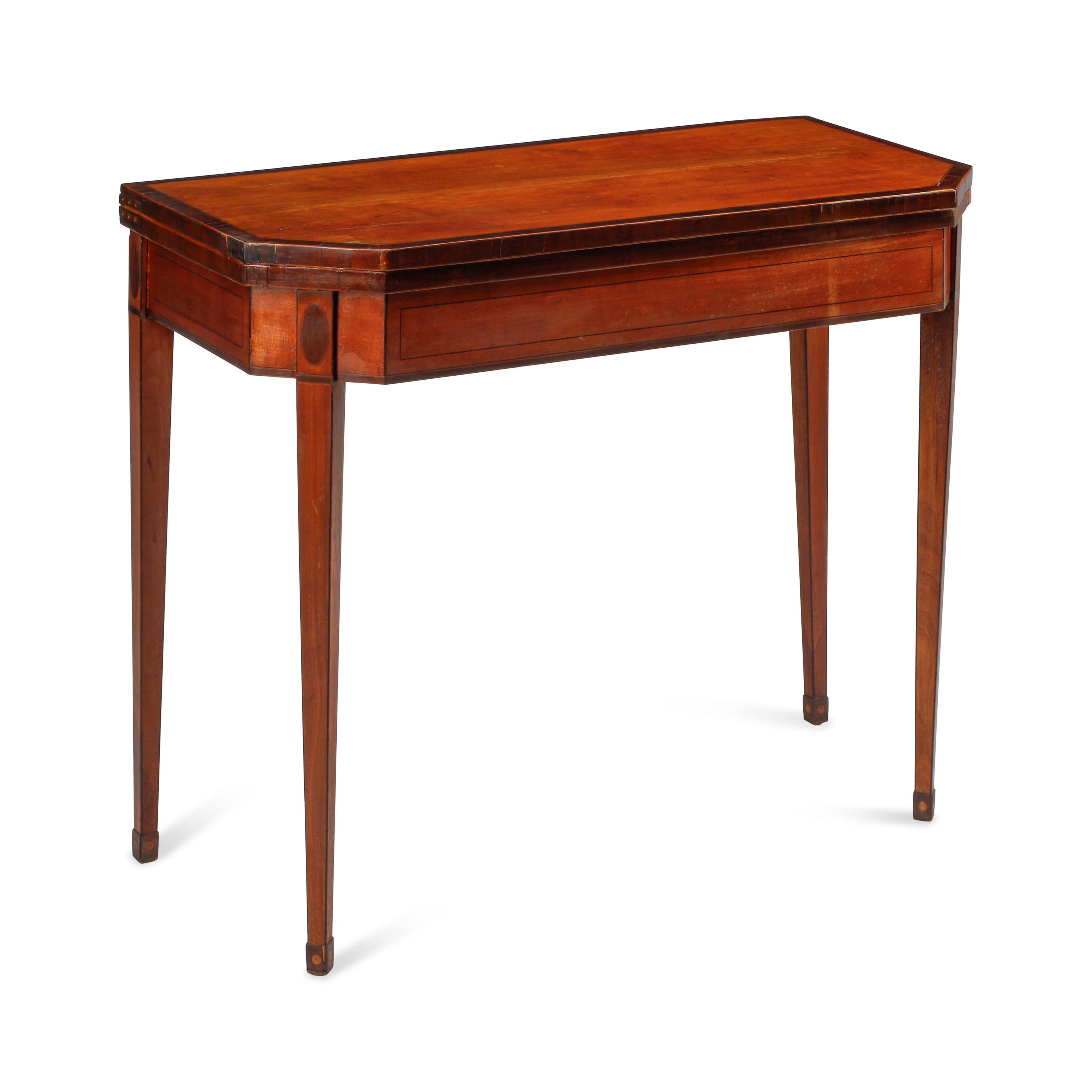 A George III Satinwood Game Table