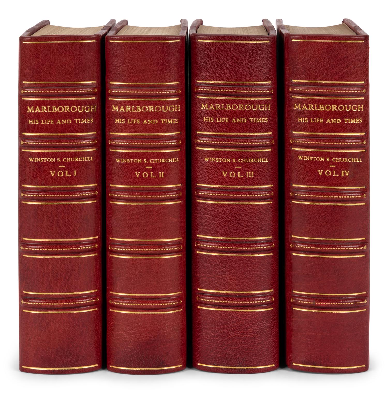 CHURCHILL, Winston L.S., Sir (1874-1965). Marlborough His Life and Times . London: George G. Harrap & Co. Ltd., 1933-1938.