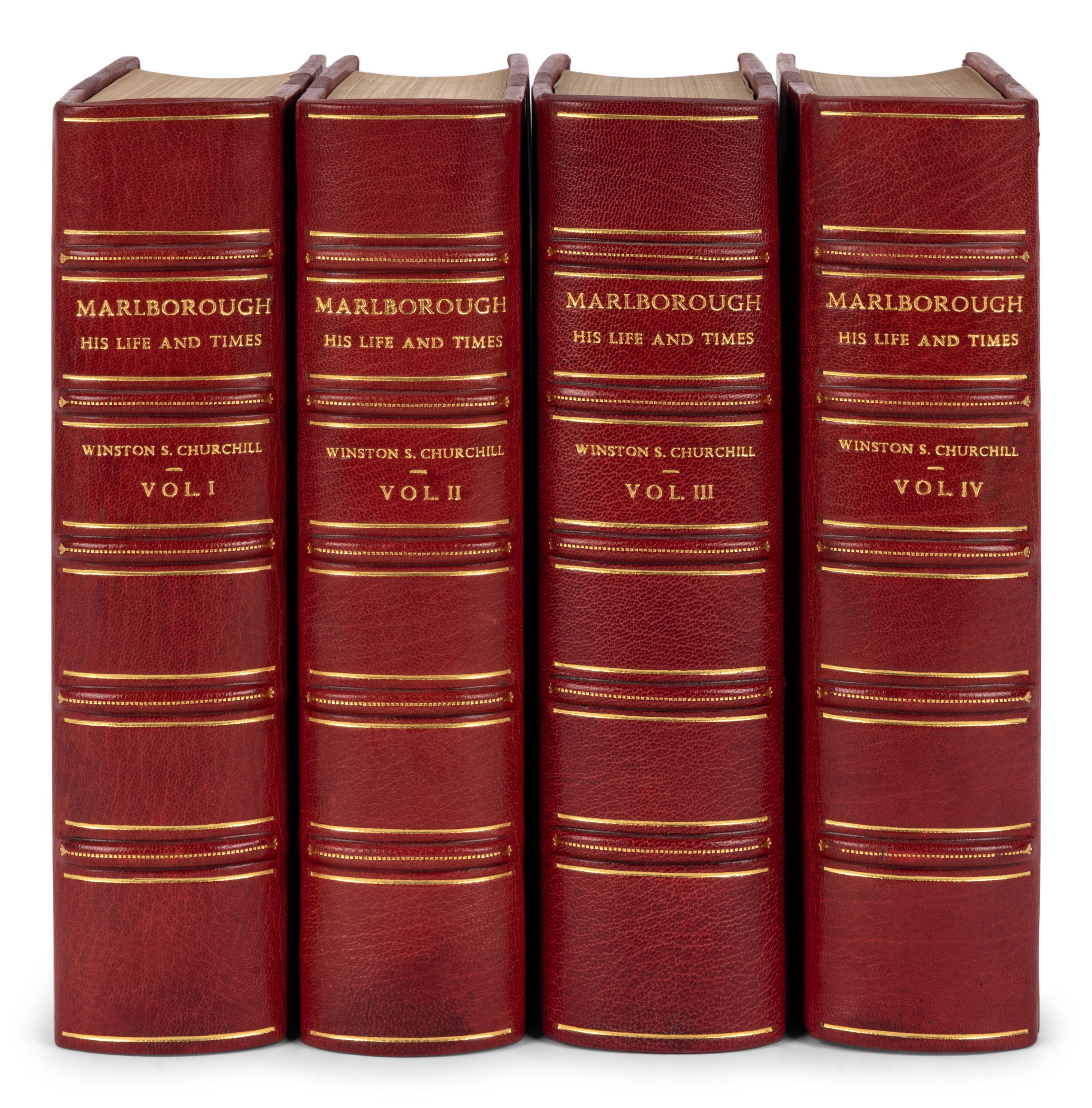 CHURCHILL, Winston L.S., Sir (1874-1965). Marlborough His Life and Times . London: George G. Harrap & Co. Ltd., 1933-1938.