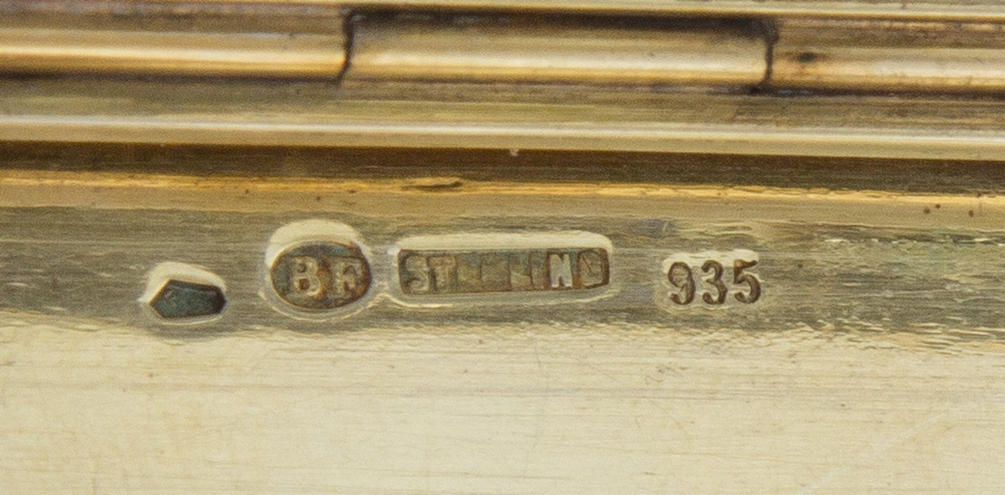 An Austrian Silver Guilloche, Plique-a-Jour Enameled and Hardstone Inset Cigarette Case, Maker's Mark BF, 20th Century, the lid having