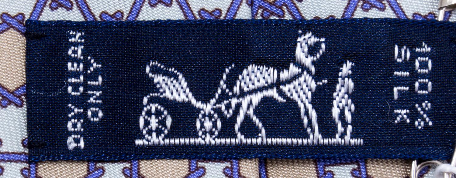 A Pair of Hermès Silk Ties,