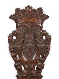 An Italian Renaissance Revival Sgabello Hall Chair