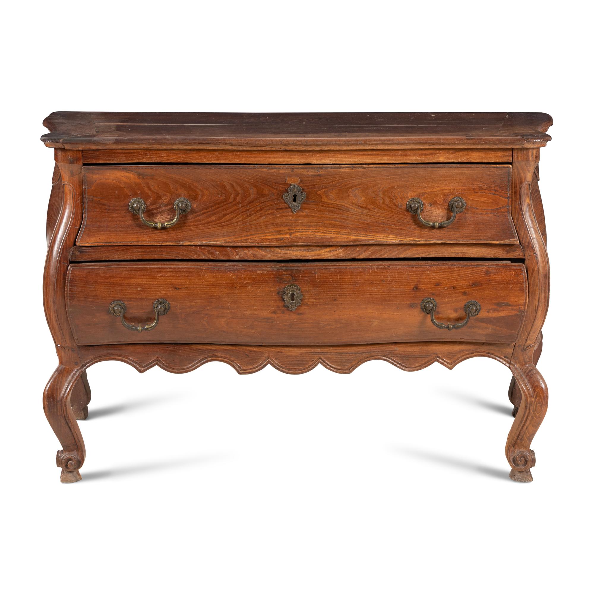 A Louis XV Provincial Walnut Commode