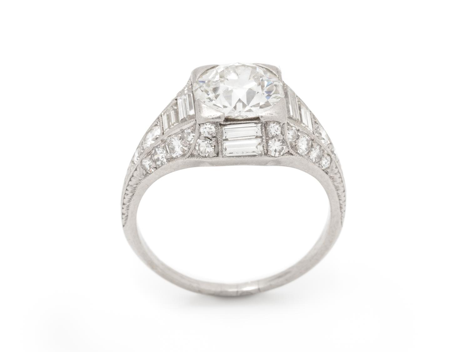 ART DECO, DIAMOND RING