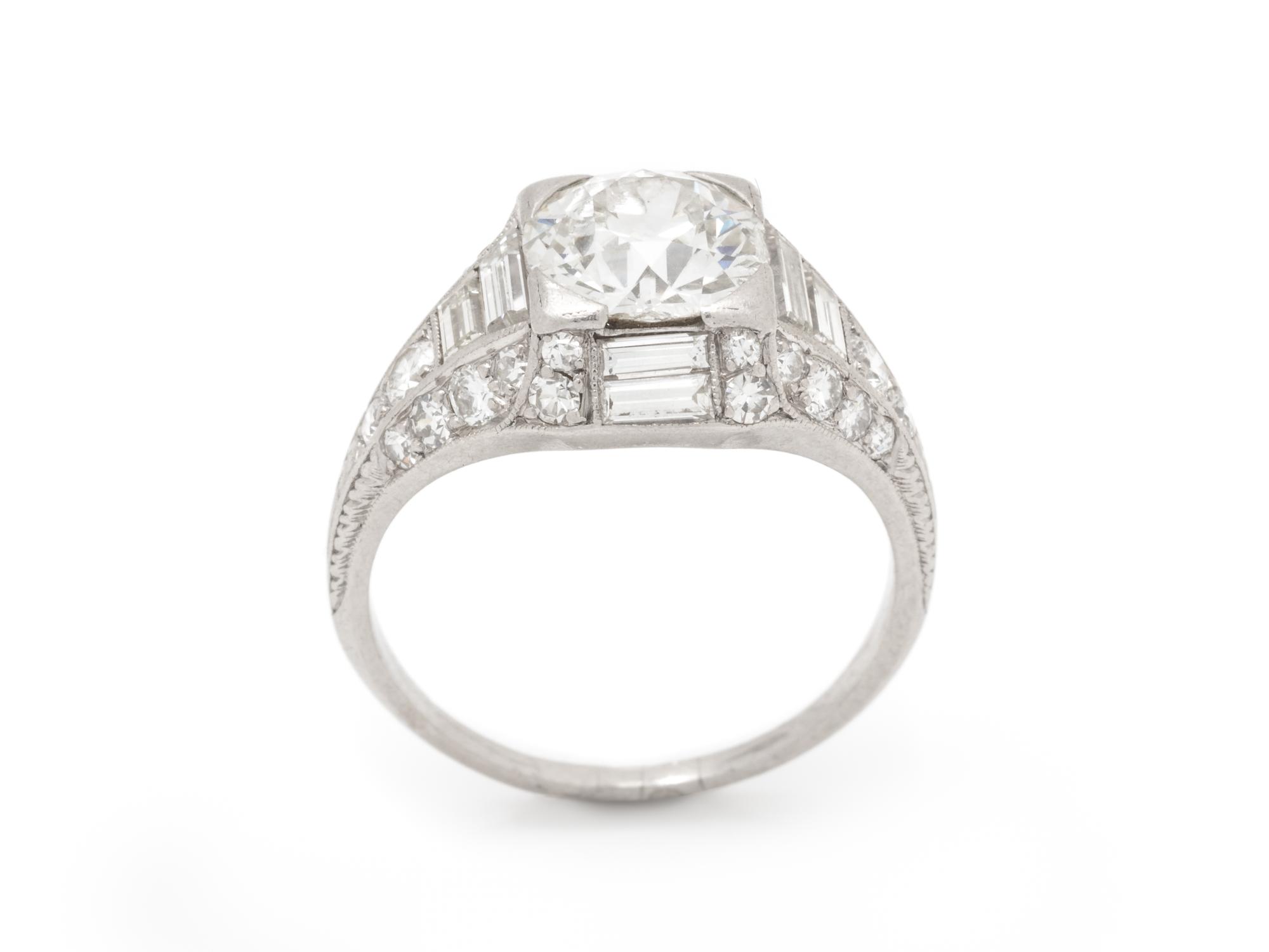 ART DECO, DIAMOND RING