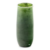 A Nephrite, Platinum and Diamond Mounted Vase