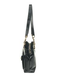 Chanel Black Patent Leather Handbag, 1980s