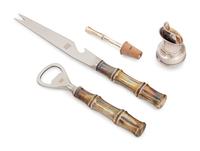 A Group of Three Tiffany & Co. Silver Bamboo Pattern Bar Articles