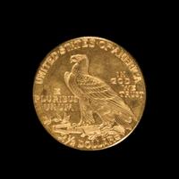 A United States 1913 Indian Head $2.50 Gold Coin