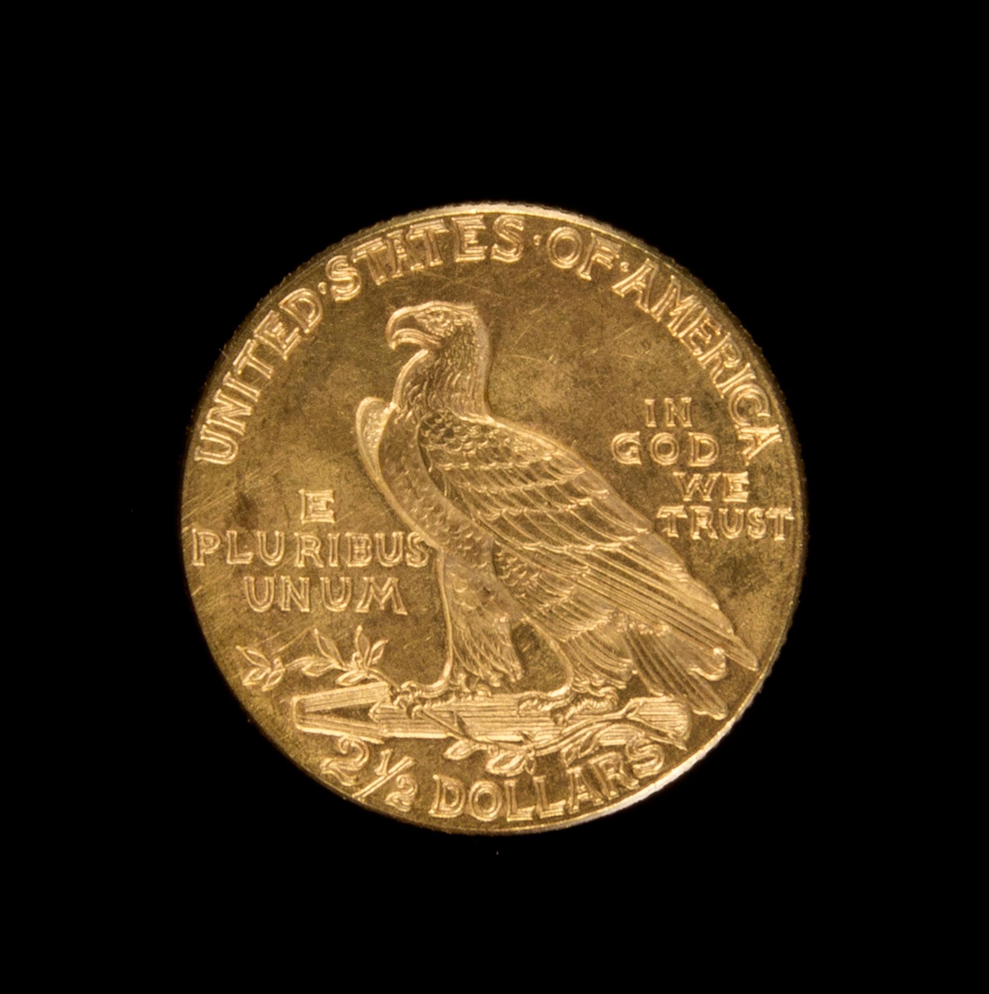 A United States 1913 Indian Head $2.50 Gold Coin