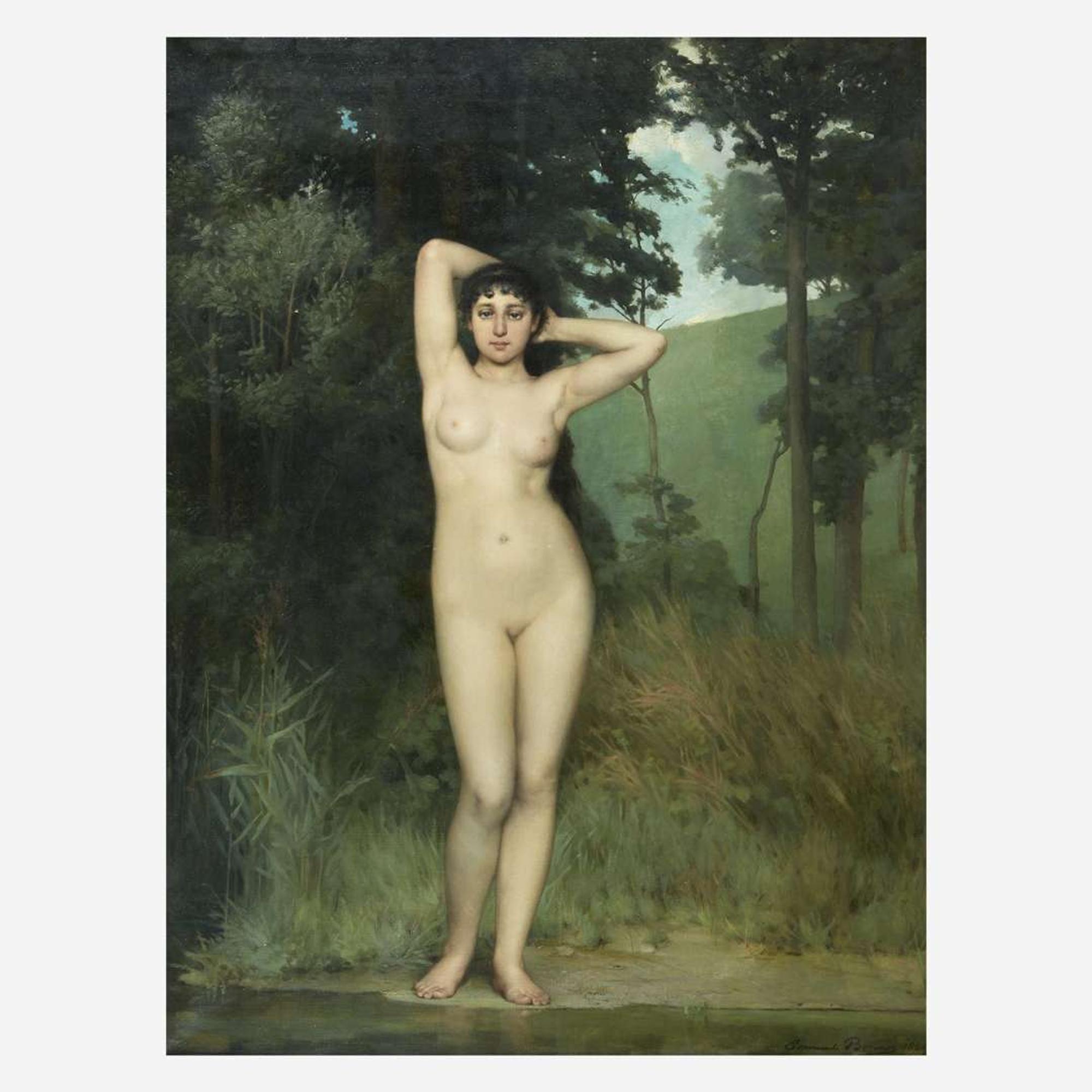 Emmanuel Benner (French, 1836–1896) Nu Debout Près d'une Rive