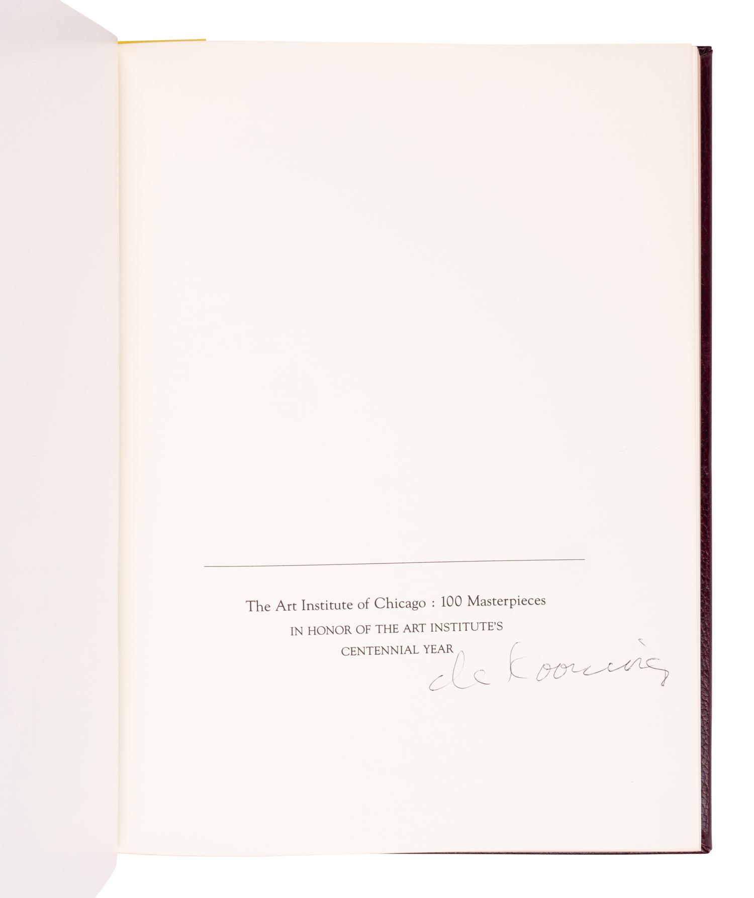 [ARTIST BOOKS]. FELDSTEIN, Janice (1926-2008), ed. The Art Institute of Chicago: 100 Masterpieces. Chicago: Rand McNally & Company, 1979.