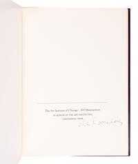 [ARTIST BOOKS]. FELDSTEIN, Janice (1926-2008), ed. The Art Institute of Chicago: 100 Masterpieces. Chicago: Rand McNally & Company, 1979.