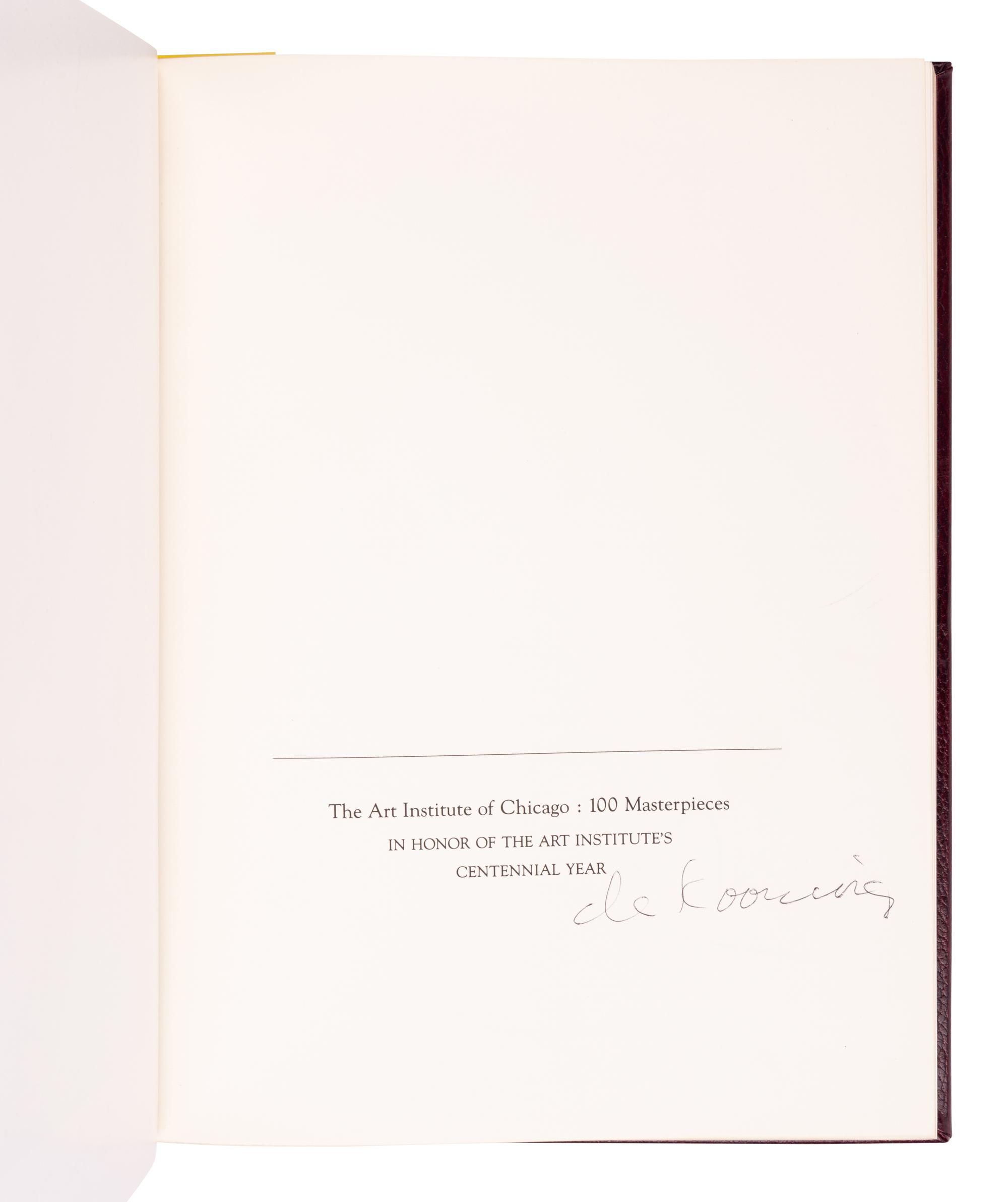 [ARTIST BOOKS]. FELDSTEIN, Janice (1926-2008), ed. The Art Institute of Chicago: 100 Masterpieces. Chicago: Rand McNally & Company, 1979.