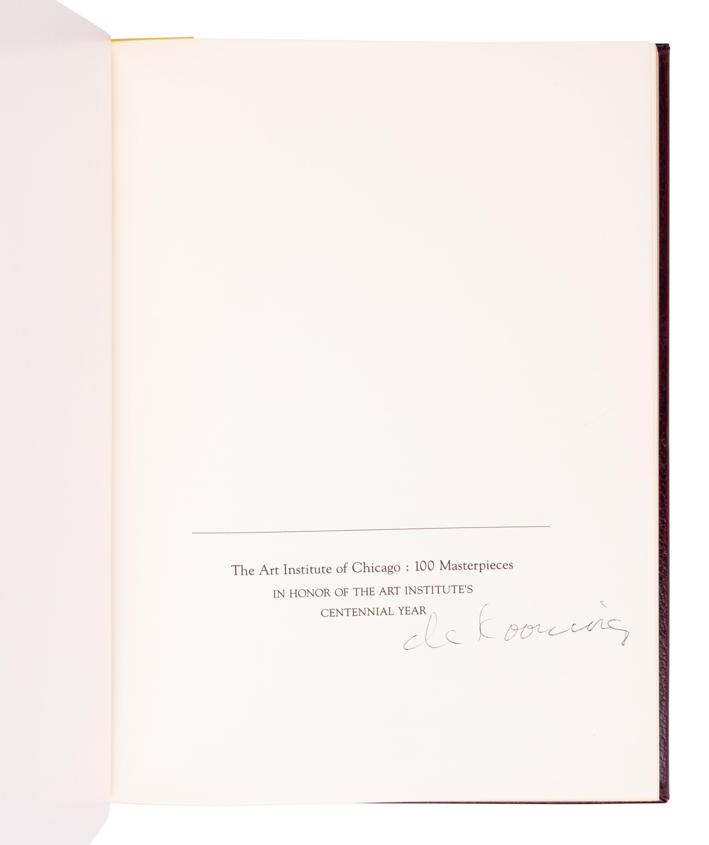 [ARTIST BOOKS]. FELDSTEIN, Janice (1926-2008), ed. The Art Institute of Chicago: 100 Masterpieces. Chicago: Rand McNally & Company, 1979.