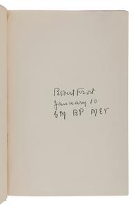 FROST, Robert (1874-1963). A group of 5 signed trade editions, comprising: