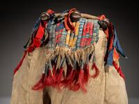 Cheyenne Quilled Buffalo Hide Cradle