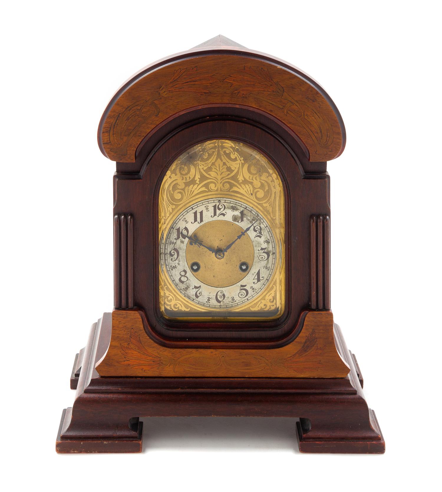 A Junghans Marquetry Bracket Clock Height 17 1/4 inches. — 19TH CENTURY