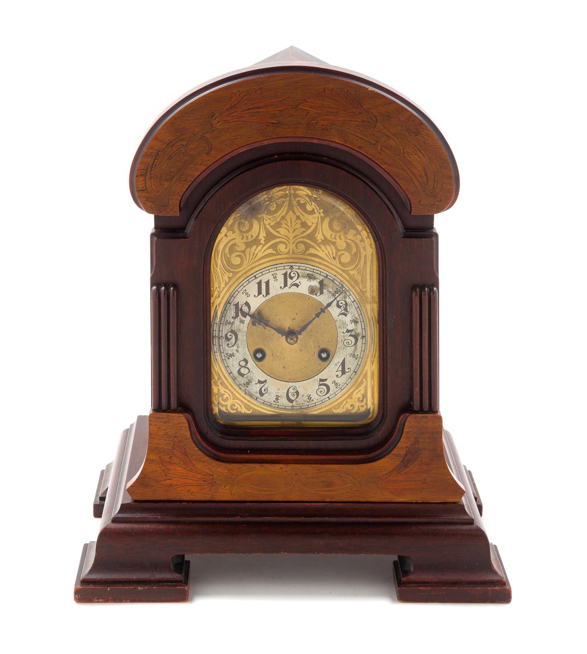 A Junghans Marquetry Bracket Clock Height 17 1/4 inches. — 19TH CENTURY