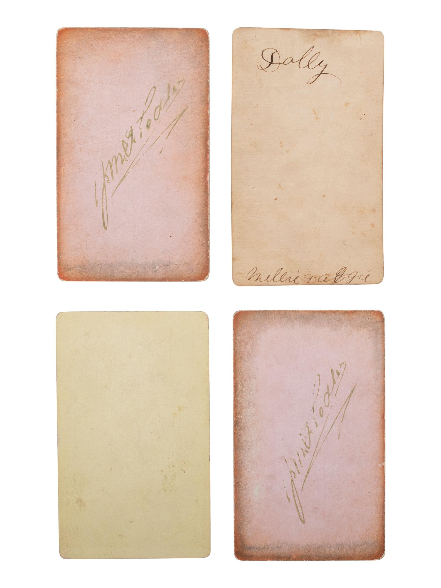 [NATIVE AMERICANS]. 4 CDVs, incl. Sioux and Cheyenne subjects.