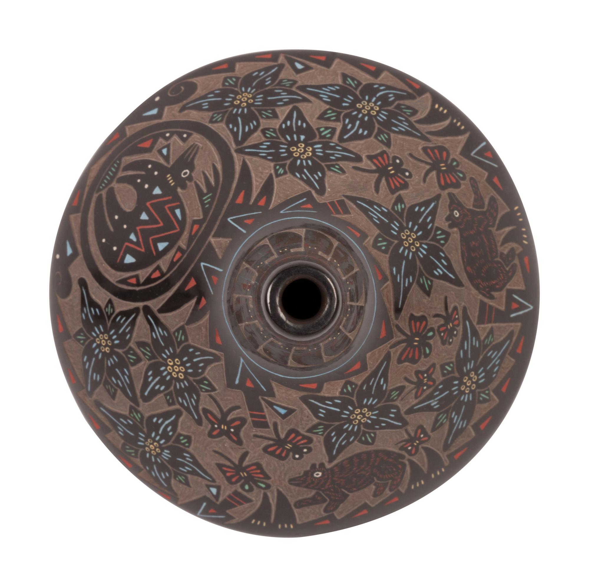 Polychrome Sgraffito Seed Jars