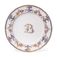 A Sèvres Porcelain Plate Later Decorated to Match the 'Service P etits Vases et Guirlandes' Ordered for the Comtesse Du Barry