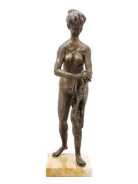 Pericle Fazzini, (Italian, 1913-1987), Donna con Tessuto