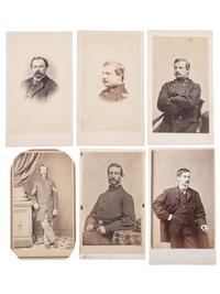 [CIVIL WAR]. 18 CDVs of officers of the 2nd Massachusetts Infantry, which saw extensive combat at Antietam and Gettysburg.