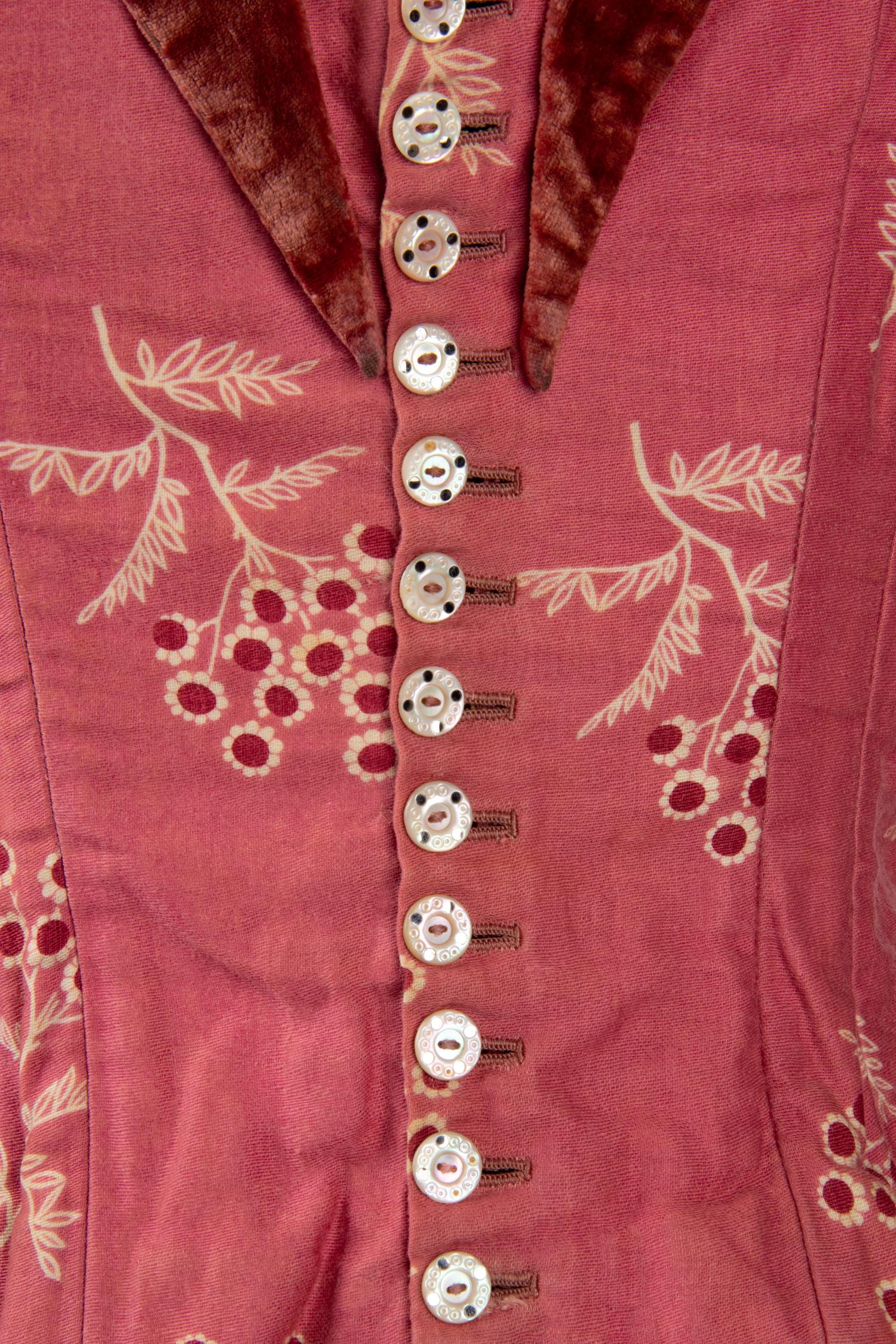 Two Cotton Day Dresses, 1870-80s